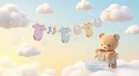 آموزش صحیح شستشوی لباس نوزاد